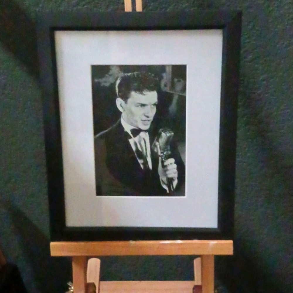 Framed photo of Frank Sinatra